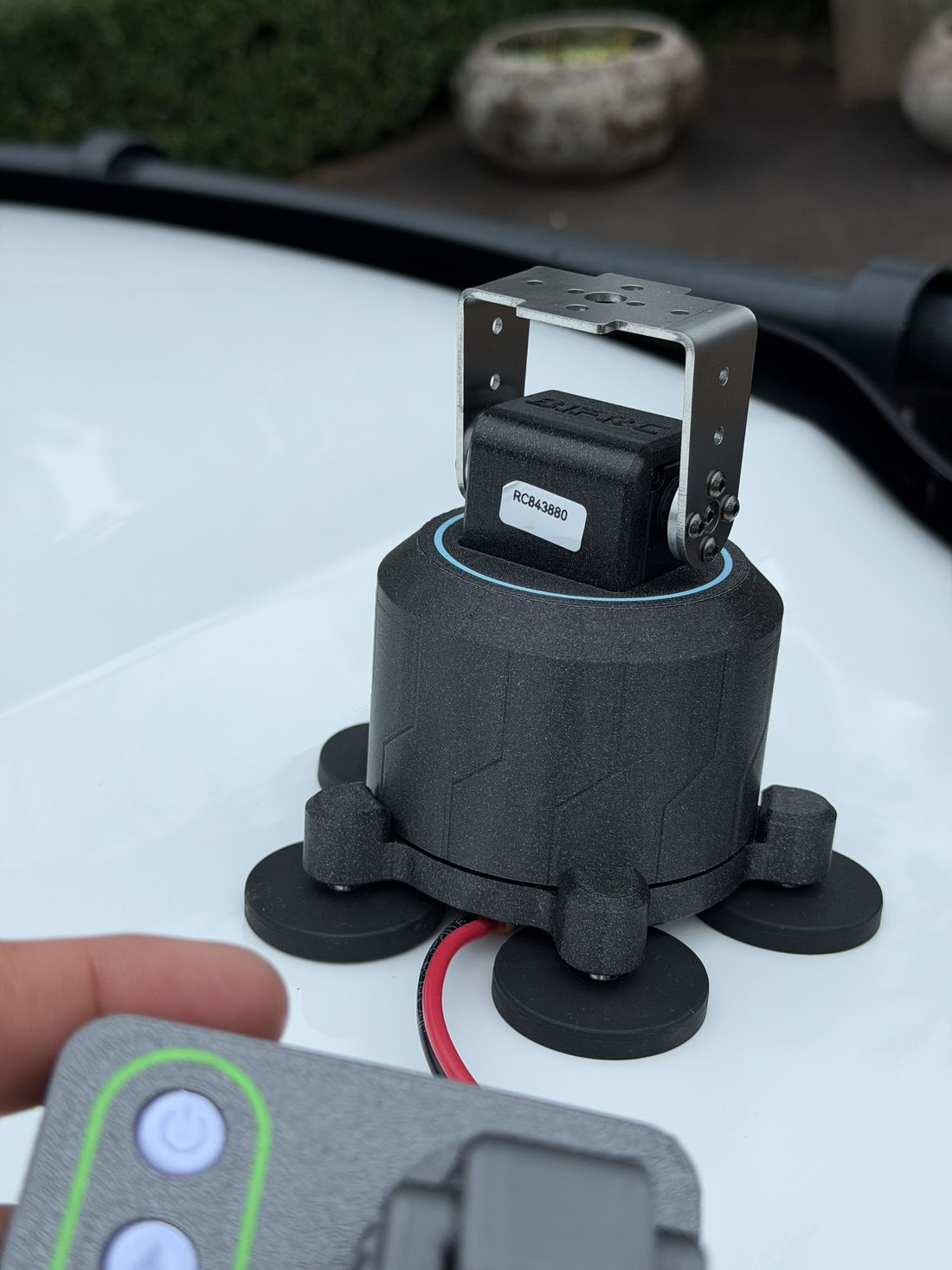 Knox gimbal and remote in hand